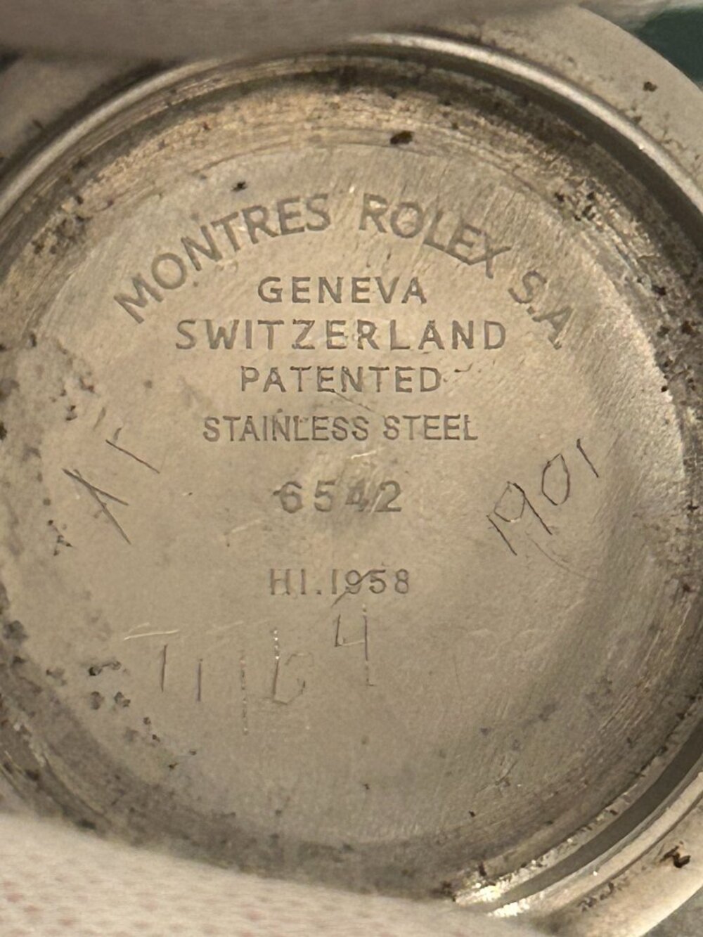 Rolex 6542 GMT CASEBACK